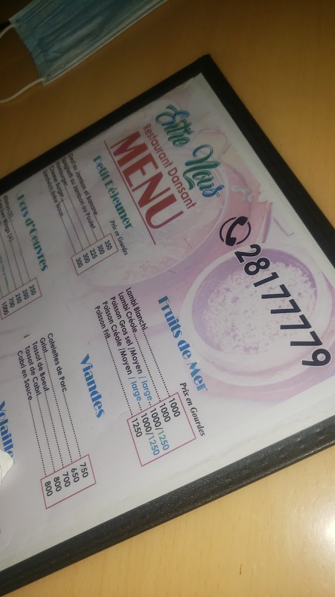 Menu Entre Nous Restaurant-1